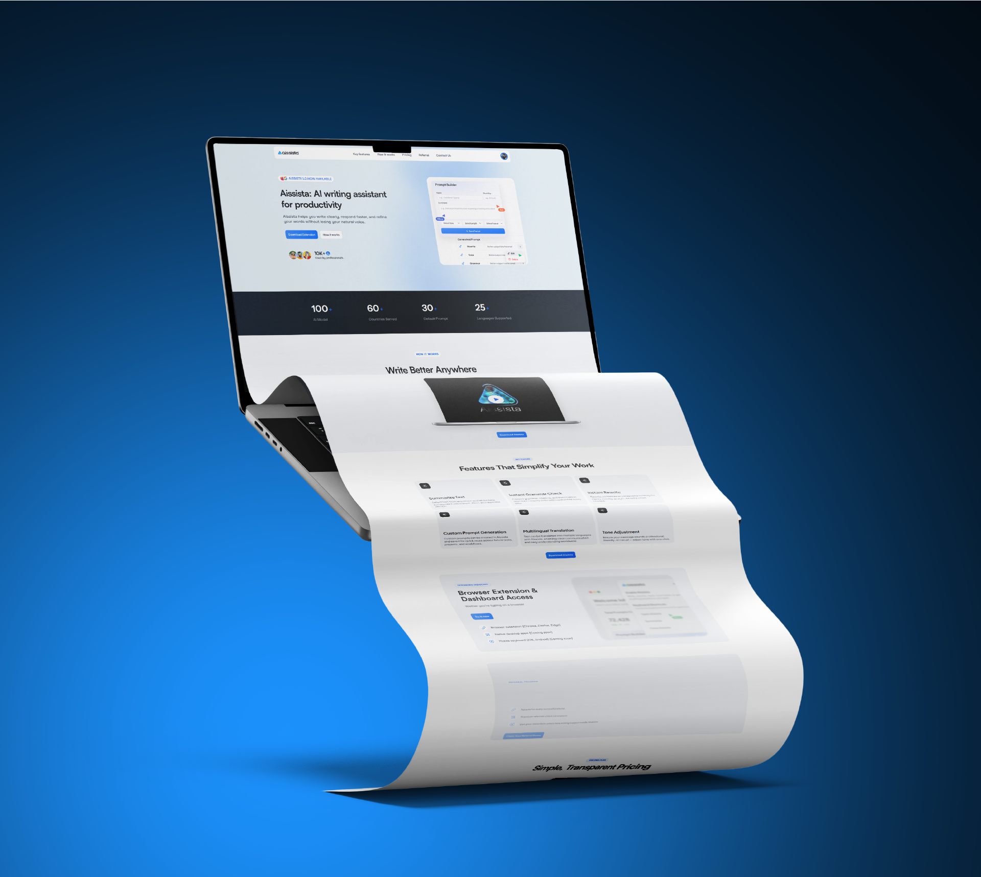 Aissista AI Writing Assistant Case Study | Solution Explorer