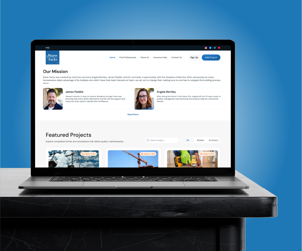 Brass Tacks Platform Redesign | UX & Web Development Case Study