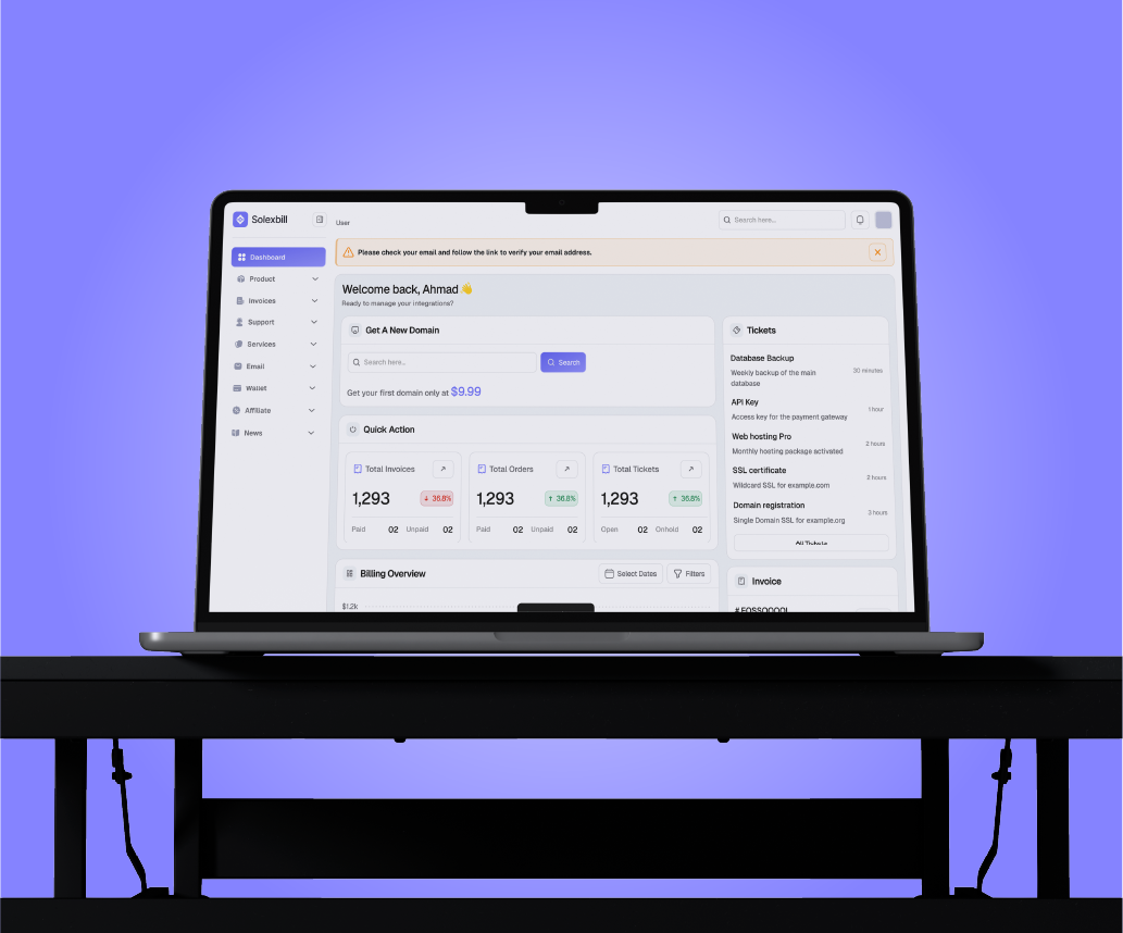 Solexbill Domain and Hosting Reseller Platform